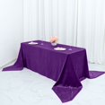 thumbnail image 2 of Efavormart Premium Velvet Purple 90" x 156" Rectangle Tablecloth For Wedding Party Events, 2 of 11