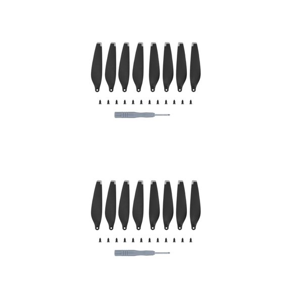 Seitruly 8 piezas Wing Paddle Dual Low Ruido Airfoils fácil de instalar y desmontar Airfoil Carry fácilmente punta de rendimiento Punta plateada 2piezas