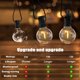 thumbnail image 5 of Brightown Cadena de luces para exteriores – Luces LED regulables conectables impermeables para patio de 50 pies con 25 bombillas de globo G40, todas las luces colgantes resistentes a la intemperie par, 5 of 5