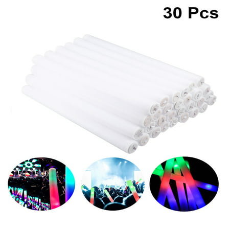 30pcs Multi Color LED Foam Glow Stick Fluorescent Light Sticks for Concert
