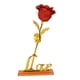 thumbnail image 1 of Flores de rosas artificiales con adornos para el hogar hechos a mano con forma natural Azul, 1 of 9