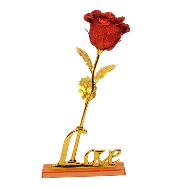 Caja de regalo con flores artificiales románticas de rosas Azul