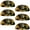 Multicolored 4, variant on PhooArto 6 Pcs Cup Drawer Pulls, Sunflowers Rainbow Sky Shell Shape Handles Cabinet Knobs for Dresser Cupboard Closet Wardrobe with Screws