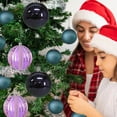 thumbnail image 7 of Lyacmy 24 Pcs Christmas Ball Ornaments Set, 4in & 2.4in Purple Shatterproof Ball Hanging Ornament with Pre-Tied Strings for Christmas Tree Decorations, 7 of 7
