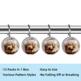 thumbnail image 3 of HemaKayy 12 Pcs Shower Curtain Hooks Bathroom Decorative Accessories Cute Puppy Sleeping, 3 of 8