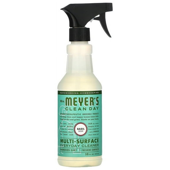 Mrs. Meyers Clean Day, Multi-Surface Everyday Cleaner, Basil Scent, 16 fl oz Pack of 3