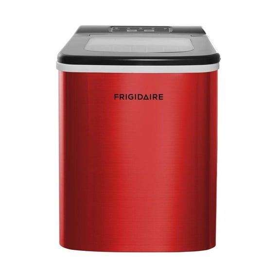 10 in. Countertop 26 lbs. Bullet Ice Maker, in Red Stainless Steel