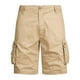 thumbnail image 2 of pstuiky Pantalones cortos cargo para hombre, Pantalones cortos con cordón y múltiples bolsillos para hombre, de color liso, a la moda Pantalones cortos de entrenamiento, 2 of 5