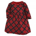 thumbnail image 5 of Hudson Baby Infant and Toddler Girl Cotton Dresses, Black Red Plaid, 8 Years, 5 of 8