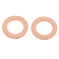 thumbnail image 2 of Unique Bargains 10pcs 10mm x 16mm x 1mm Flat Ring Copper Crush Washer Sealing Gasket Fastener, 2 of 5