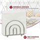 thumbnail image 3 of Elegant Satin Nickel Napkin Holder - 5.5" L x 2.75" W x 4.5" H, 3 of 5