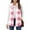 Red, variant on LEBONYARD Women's Trendy Zipper Large Hoodie Fuzzy Thicken Fleece Plaid Style Sleeveless Pocket Vest Casual Loose Warm Fitting Ladies Outerwear Jacket