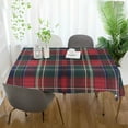 thumbnail image 3 of Yayeee Tablecloths 60" x 120" Rectangle Wrinkle Resistant Party Table Cover, Warm Tartan Mosaic, 3 of 8