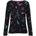 thumbnail image 2 of Joules Women's Harbour Print Long Sleeve Jersey Top (Black Midnight Beasts, 6/Small), 2 of 5