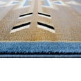 thumbnail image 6 of Emma + Oliver 5x7 Olefin Accent Rug with Southwestern Geometric Arrow Design in Blue, Black, Beige & Ivory and Natural Jute Backing, 6 of 7