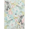 thumbnail image 2 of Unique Loom Whimsy Kids Collection Area Rug - Peekaboo (4' 1" x 6' 1" Rectangle Multi/Ivory), 2 of 9