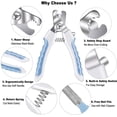 thumbnail image 4 of Cortaúñas azul para perros y gatos, cortaúñas para perros y gatos con lima de uñas, cortaúñas para mascotas de acero inoxidable con protección de bloqueo de seguridad., 4 of 5