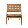 thumbnail image 3 of Balkene Home Sava Indoor Outdoor Folding Chair, Portable Seating Acacia Wood Woven Seat - Tan Webbing, 3 of 17