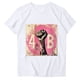 thumbnail image 2 of Fiudx Liquidación de Ofertas Flash Blusa de Manga Corta con Estampado de Moda para Mujer, Divertida Camiseta con Cuello Redondo, 2 of 3