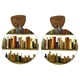 thumbnail image 2 of Pendientes para mujer, regalos para amantes de los libros, pendientes clásicos con forma de gota de agua, redondos y cuadrados, con costuras de estantería para profesora., 2 of 5