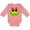 Mauve, variant on Inktastic Frog Face girl Girls Long Sleeve Baby Bodysuit