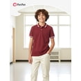 thumbnail image 7 of PatPat Boys Polo Shirts Short Sleeve Collared Button Placket School Tops13-14Y, 7 of 7