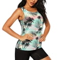 thumbnail image 2 of Sigee Tropical Summer Palm for Women's Workout Tank Top,Running Tank Tops,Sleeveless Gym ClothesX-Large, 2 of 8