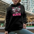 thumbnail image 2 of I Can't Stay at Home, I Am a Nurse , Nurses Week, Black Hooded Sweatshirt or Hoodie, 3XL, 2 of 5