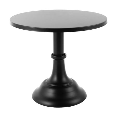 

Metal Iron Cake Stand Round Pedestal Dessert Holder Cupcake Display Rack Bakeware for Birthday Wedding Party (Black)