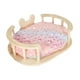 thumbnail image 1 of Cama de madera para conejos, casa para mascotas pequeñas, superficie lisa, nido cómodo y escondite con Oval, 1 of 9