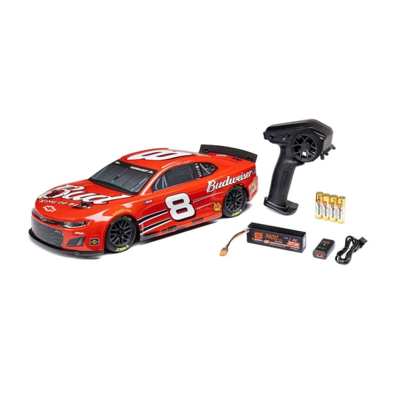 Auto de carreras RC Losi 1/12 NASCAR Dale Earnhardt Jr. Budweiser número 8