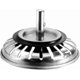 thumbnail image 1 of Sink Strainer Plug 80 Mm, 1 Piece Basket Strainer Sink Waste Plug Replacement, Stainless Steel Sink Filter Cover Cap Hair Stopper For Kitchen Or Bathr, 1 of 4