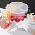 thumbnail image 3 of Dispensador de bebidas de 4 l con grifo, dispensador de agua fría desmontable de 4 rejillas, recipiente para agua de refrigerador giratorio de 360° para jugo, té helado y limonada, 3 of 7