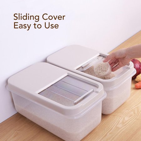 Hytx Large 20 Lb 11 L Food Storage Container With Lid For Dry Food Flour Rice Dog Cat Pet Food Walmart Com Walmart Com