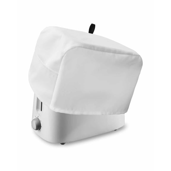 Toaster Cover 4 Slice White Toaster Oven Cover with Pockets Pure Color Solid Color Dustproof Bakeware Protector Small Kitchen Appliance Dust Covers and Fingerprint Protection
