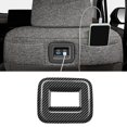 thumbnail image 2 of Compatible con Sienta 2022 2023, equipo USB trasero para coche, puerto de carga, cubierta protectora, Marco, Panel embellecedor de fibra de carbono, 2 of 5
