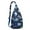 Blue-40, variant on Waterproof Sling Backpack for Women – Lightweight Crossbody Chest Bag with Adjustable Strap for Travel & Outdoor – Shark, Whale, Dolphin & Nautical Ocean Print