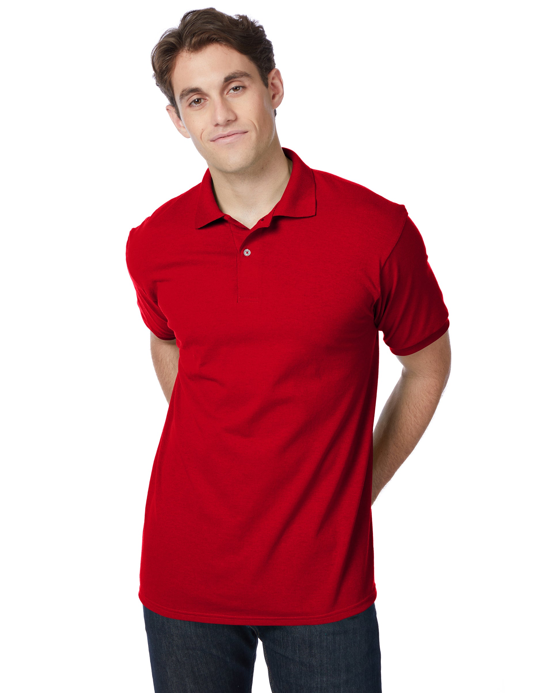 Hanes EcoSmart Men's Cotton-Blend Polo Shirt