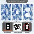 thumbnail image 3 of Light Switch Cover Switch Plate Outlet Cover Plug Cover for Electrical Duplex Outlets Watercolor Blue Flowers, 3 of 6