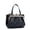 Black, variant on Women's Vintage Top Grain Oil Wax Leather Kiss-Lock Coin Purse with Hand Strap, Black