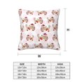 thumbnail image 2 of Throw Pillow Covers, Beautiful Dachshund Dog Puppy Soft Square Pillow Cases with Invisible Zipper for Couch Bed Sofa, Farmhouse Fall Home Decor 16"x16", 2 of 7