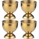 thumbnail image 1 of 4 pc stainless steel egg cups (gold), 1 of 5