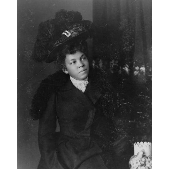 Print: African American Woman, Wearing Hat, View 3, 1899
