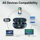 thumbnail image 2 of Auriculares inalámbricos Bluetooth 5.3 con clip para la oreja, impermeables, abiertos, para ciclismo, deportes, con cancelación de ruido, color negro, 2 of 8