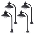 thumbnail image 3 of Streetlight Ornament Miniature Light for Decoration 4Pcs Black PVC, 3 of 5