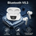 thumbnail image 4 of PYYNA-Wireless Earbuds for Samsung Galaxy S26 S25 Ultra, Bluetooth 5.3 Headphones Bass Stereo Noise Canceling Ear Buds with Mic LED Display, IPX7 Waterproof in Ear Earphones for Phone Laptop Sports W, 4 of 4
