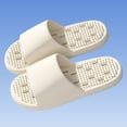 thumbnail image 6 of Unisex Massage Slippers Beige Non Slip Quick Dry Lightweight EVA House Shoes for Indoor Outdoor Open Toe Bathroom Slippers,Size 7.5-8.5, 6 of 8