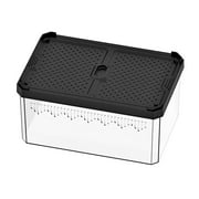 Fzaqwen Clear Breeding Box Reptile Feeding Box with Vents Reptile Breeding Container for 19x9.3x11.5cm