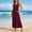 Wine, variant on FRSASU Women's Summer Dresses Casual Loose Maxi Dress, U Neck A-line Sleeveless T-shirt Dresses Tank Sundresses with Pockets White