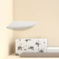 thumbnail image 3 of OUNONA 3pcs Small Corner Shelves Artificial -saving for Renters White Triangle Laundry Room, 3 of 8